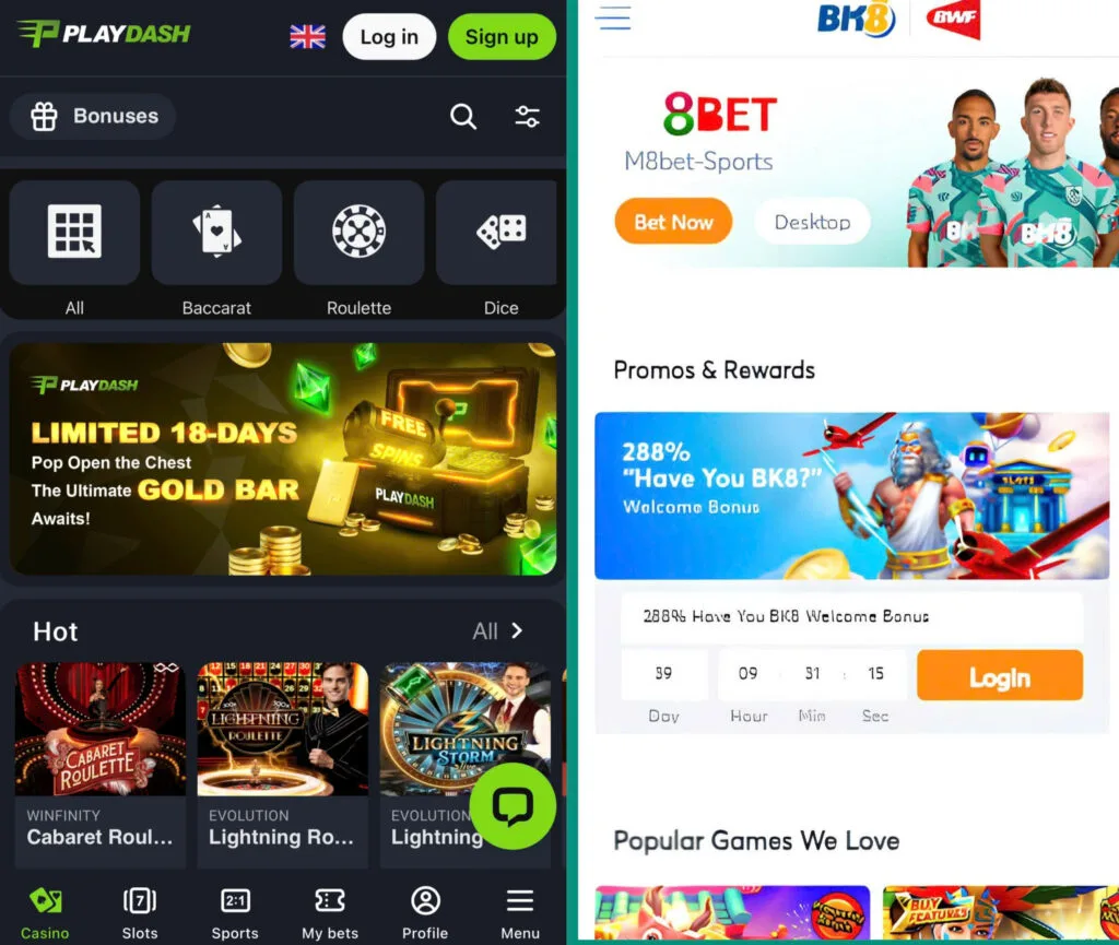 PLAYDASH vs BK8