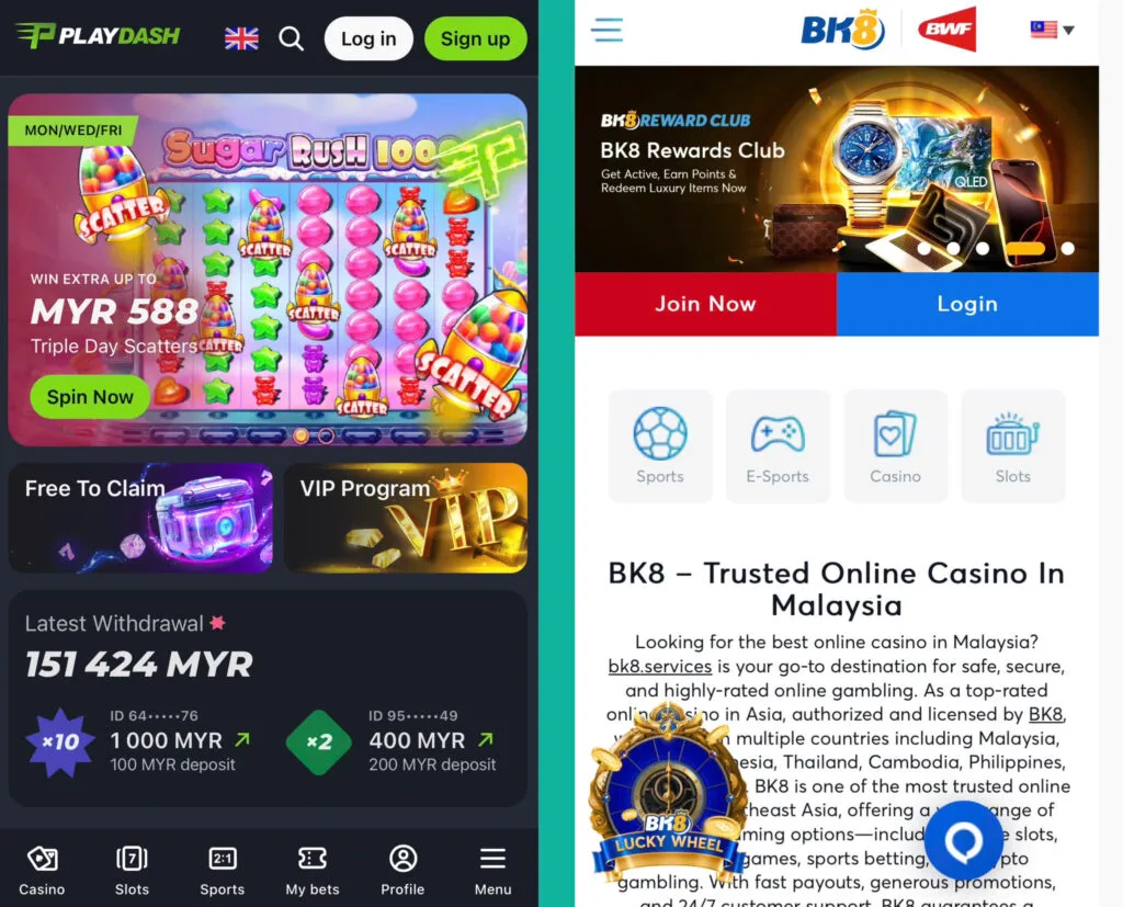 PLAYDASH vs BK8