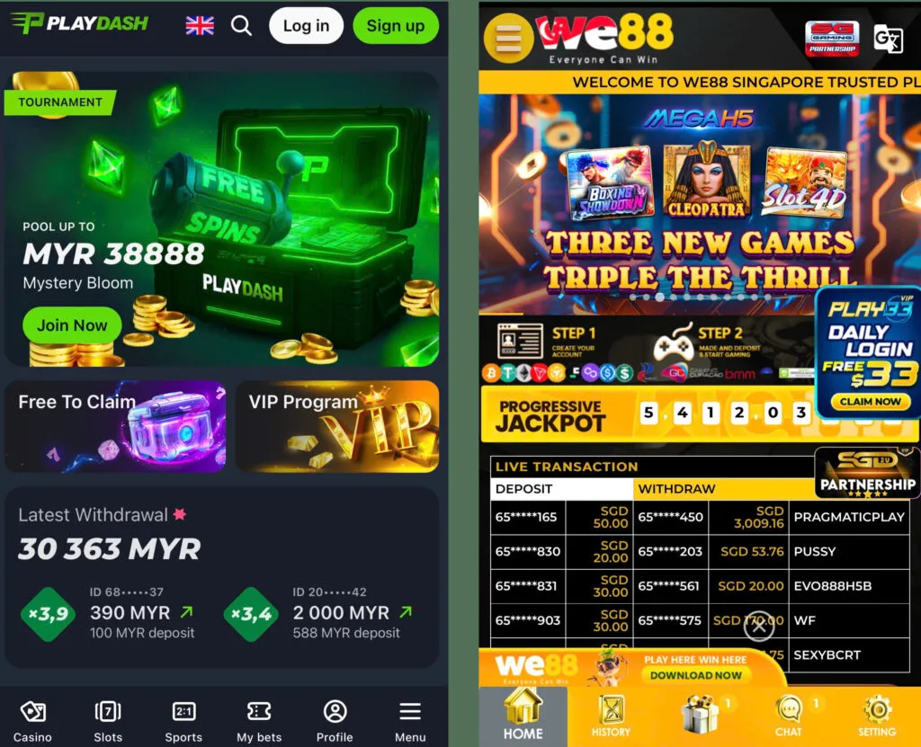 PLAYDASH vs WE88